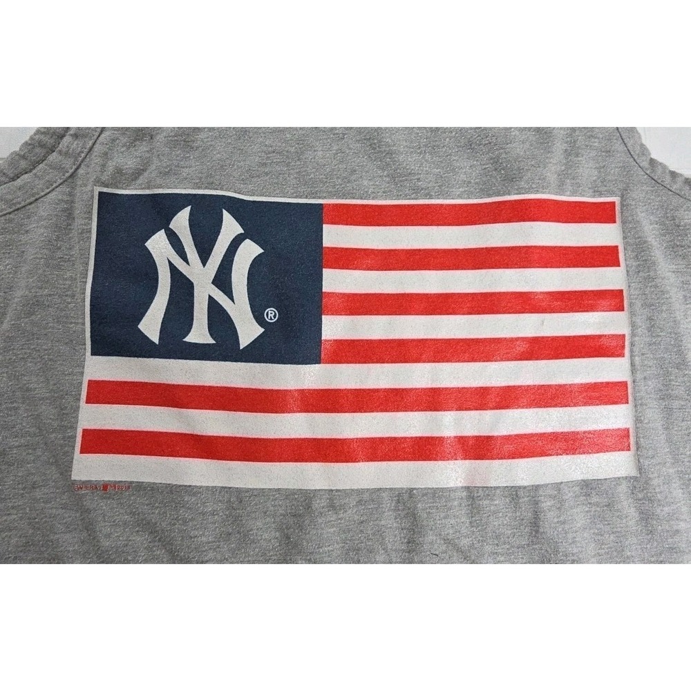 Women's New Era Brand New York Yankees AMERICAN FLAG Baseball Tank Top READ